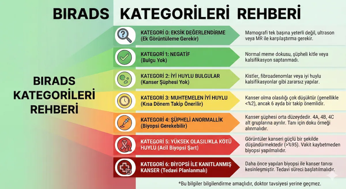 BIRADS Sınıflandırması 3 birads kategorileri rehberi