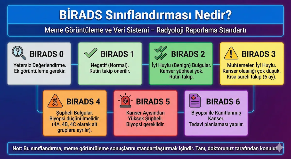 BIRADS Sınıflandırması 1 birads siniflandirmasi nedir