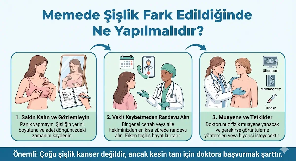 Memede Şişlik 3 memede sislik farkedildiginde ne yapilmalidir