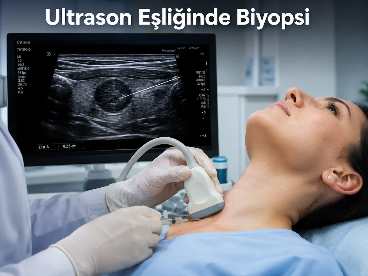 Tiroid Biyopsisi 3 ultrason esliginde biyopsi